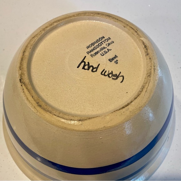 Vintage Robinson-Ransbottom Pottery 9" MUNCHIES Multi Mixing Bowl Ceramic Crock - Picture 3 of 4